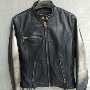 Vintage Wilson Leather Ladie's Motorcycle Jacket